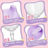 Baby Sippy Cup Plastic Stemware for Toddlers & Kids Quirky Home Essentials