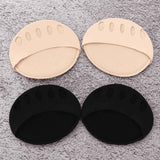 Invisible Fashion Women Ruffle Wave Girls Toe Pad Inserts Forefoot Pads Half Insoles Five Toes Socks Accessories