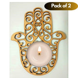 Hamsa Hand Diyas Pack of 2 Quirky Home Essentials