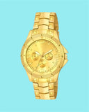 Men's Golden Stainless Steel Watches Accessories
