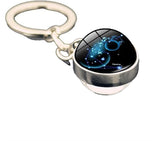 Zodiac Gemstone Keychain Accessories