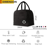 Insulated Portable and Reusable Lunch Bag Accessories